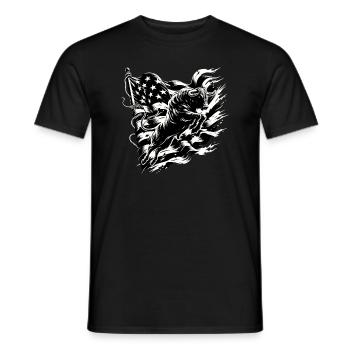 Rodeo Bull Riding Livestock Show Farmer Cattle - Männer T-Shirt - Schwarz - Vorne - AI Model Male 178 light (178cm)