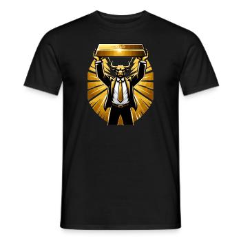 Gold Trader Forex Trader XAUUSD Trader - Männer T-Shirt - Schwarz - Vorne - AI Model Male 178 light (178cm)