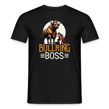 Rodeo Bull Riding Livestock Show Farmer Cattle - Männer T-Shirt - Schwarz - Vorne - AI Model Male 178 light (178cm)