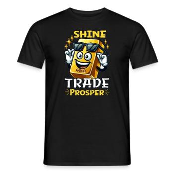 Trader d'or Trader Forex Trader XAUUSD - T-shirt homme - noir - Devant - AI Model Male 178 light (178cm)