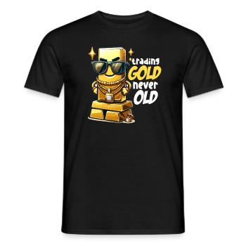 Trader d'or Trader Forex Trader XAUUSD - T-shirt homme - noir - Devant - AI Model Male 178 light (178cm)