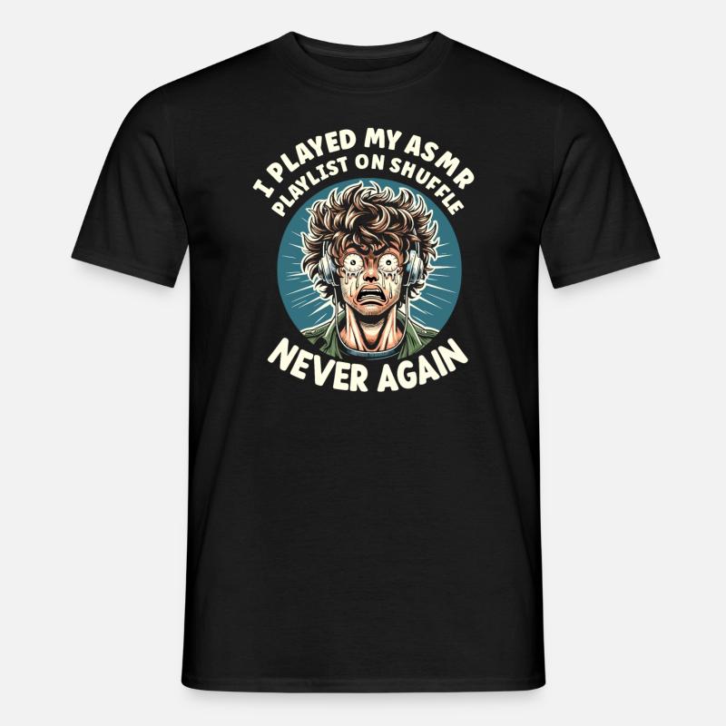Asmr Whispering Asmr Enthusiast Mindfulness - Männer T-Shirt - Schwarz