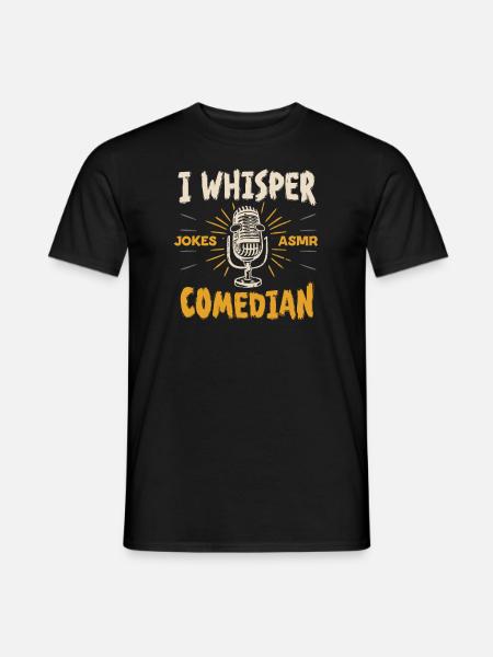 Asmr Whispering Asmr Enthusiast Mindfulness - Männer T-Shirt - Schwarz