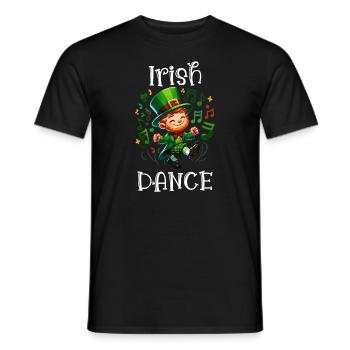 Irish Dancing Ireland Outfit Irish Music - Männer T-Shirt - Schwarz - Vorne - AI Model Male 178 light (178cm)