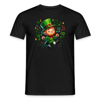Irish Dancing Ireland Outfit Irish Music - Männer T-Shirt - Schwarz - Vorne - AI Model Male 178 light (178cm)