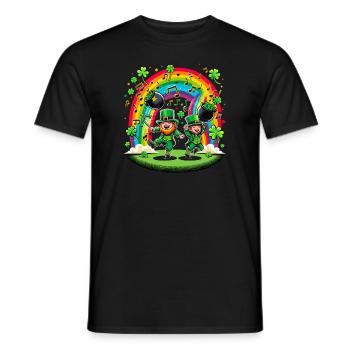 Irish Dancing Ireland Outfit Irish Music - Männer T-Shirt - Schwarz - Vorne - AI Model Male 178 light (178cm)