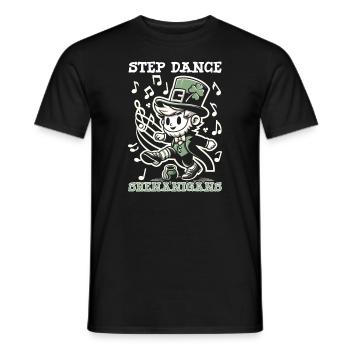 Irish Dancing Ireland Outfit Irish Music - Männer T-Shirt - Schwarz - Vorne - AI Model Male 178 light (178cm)