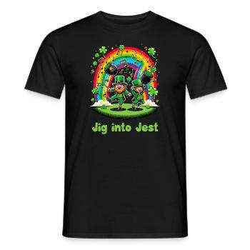 Irish Dancing Ireland Outfit Irish Music - Männer T-Shirt - Schwarz - Vorne - AI Model Male 178 light (178cm)