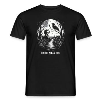 Edgar Allan Poe Fan, Klassische Literatur, - Männer T-Shirt - Schwarz - Vorne - AI Model Male 178 light (178cm)