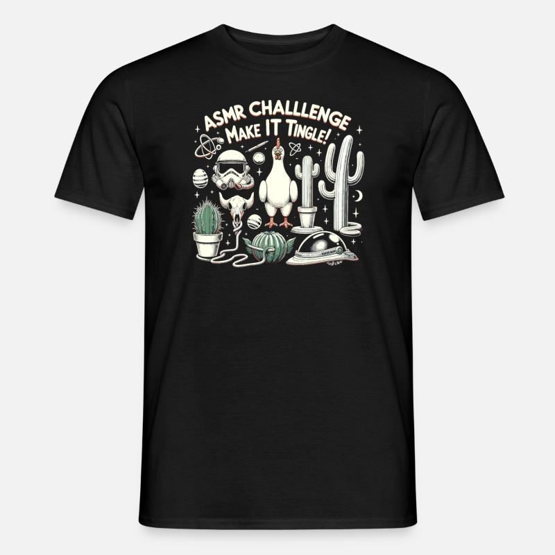 Asmr Whispering Asmr Enthusiast Mindfulness - Männer T-Shirt - Schwarz