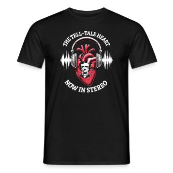 Edgar Allan Poe Fan, Klassische Literatur, - Männer T-Shirt - Schwarz - Vorne - AI Model Male 178 light (178cm)