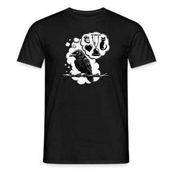 Edgar Allan Poe Fan, Klassische Literatur, - Männer T-Shirt - Schwarz - Vorne - AI Model Male 178 light (178cm)