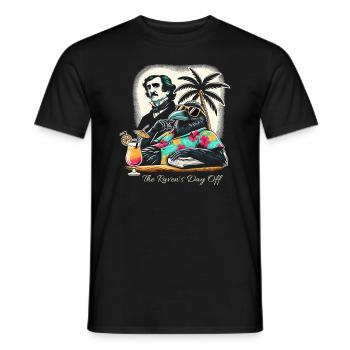 Edgar Allan Poe Fan, Klassische Literatur, - Männer T-Shirt - Schwarz - Vorne - AI Model Male 178 light (178cm)