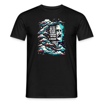 Edgar Allan Poe Fan, Klassische Literatur, - Männer T-Shirt - Schwarz - Vorne - AI Model Male 178 light (178cm)