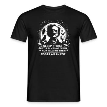 Edgar Allan Poe Fan, Klassische Literatur, - Männer T-Shirt - Schwarz - Vorne - AI Model Male 178 light (178cm)