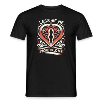 Schlauchmagen Schlauchmagenchirurgie Gastrektomie - Männer T-Shirt - Schwarz - Vorne - AI Model Male 178 light (178cm)