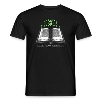 Gift for book lovers with - Men's T-Shirt - black - Front - AI Model Male 178 light (178cm)