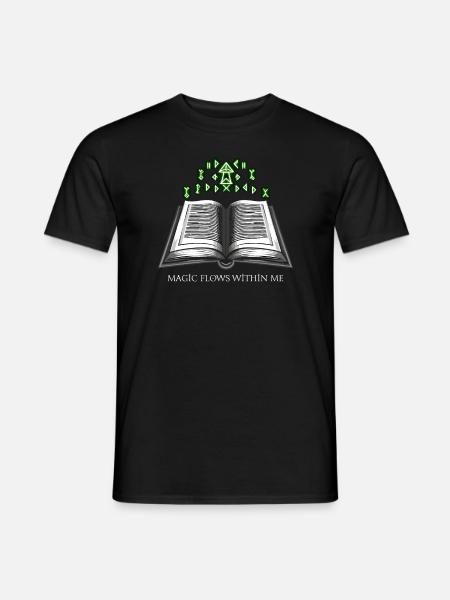 Geschenk Für Buchliebhaber Mit - Männer T-Shirt - Schwarz