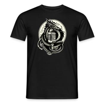 Gift for book lovers with - Men's T-Shirt - black - Front - AI Model Male 178 light (178cm)
