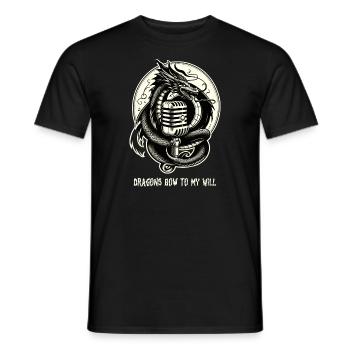 Gift for book lovers with - Men's T-Shirt - black - Front - AI Model Male 178 light (178cm)