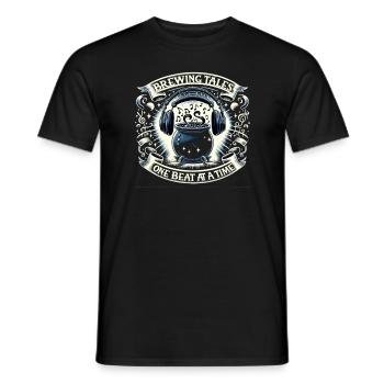 Gift for book lovers with - Men's T-Shirt - black - Front - AI Model Male 178 light (178cm)
