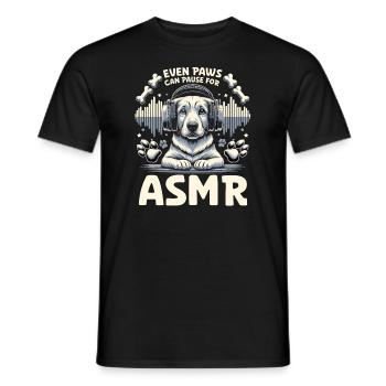 Asmr Whispering Asmr Enthusiast Mindfulness - Männer T-Shirt - Schwarz - Vorne - AI Model Male 178 light (178cm)