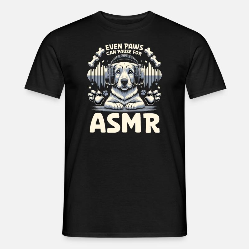 Asmr Whispering Asmr Enthusiast Mindfulness - Männer T-Shirt - Schwarz