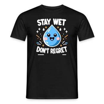 Hydration Drink Water Stay Hydrated Hydration - Men's T-Shirt - black - Front - AI Model Male 178 light (178cm)