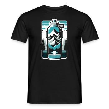 Hydration Drink Water Stay Hydrated - Men's T-Shirt - black - Front - AI Model Male 178 light (178cm)