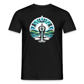 Hydration Drink Water Stay Hydrated - Men's T-Shirt - black - Front - AI Model Male 178 light (178cm)