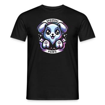 Chien d’horreur Halloween Spooky Dog Lover chien gothique - T-shirt homme - noir - Devant - AI Model Male 178 light (178cm)