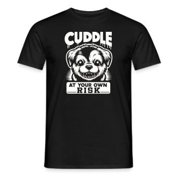Chien d’horreur Halloween Spooky Dog Lover chien gothique - T-shirt homme - noir - Devant - AI Model Male 178 light (178cm)