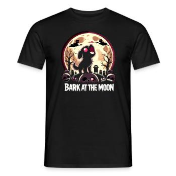 Chien d'horreur Halloween Spooky Dog Lover Chien gothique - T-shirt homme - noir - Devant - AI Model Male 178 light (178cm)