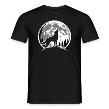Chien d'horreur Halloween Spooky Dog Lover Chien gothique - T-shirt homme - noir - Devant - AI Model Male 178 light (178cm)
