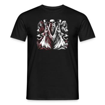 Horror Movie Marathon Survivor Scary Movies True - Männer T-Shirt - Schwarz - Vorne - AI Model Male 178 light (178cm)