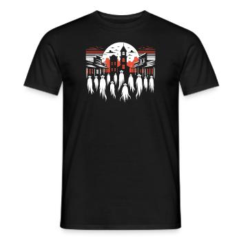 Cowboy Barn Bull Rider Rodeo Country Western - Men's T-Shirt - black - Front - AI Model Male 178 light (178cm)
