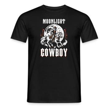 Cowboy Barn Bull Rider Rodeo Country Western - Men's T-Shirt - black - Front - AI Model Male 178 light (178cm)