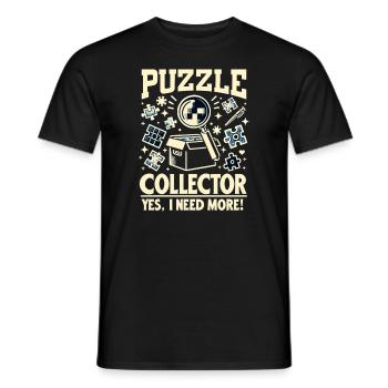 Puzzle Lover Jigzaw Puzzle Jeu de société Puzzler - T-shirt homme - noir - Devant - AI Model Male 178 light (178cm)