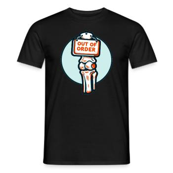 Hip Replacement Surgery Hip Surgery Post-op - Men's T-Shirt - black - Front - AI Model Male 178 light (178cm)