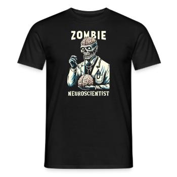 Psychological Horror psychiatric suspense - Men's T-Shirt - black - Front - AI Model Male 178 light (178cm)