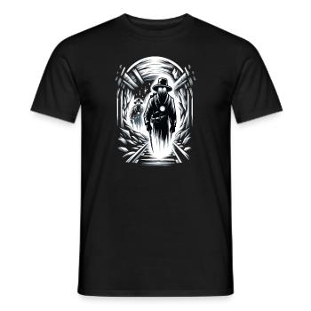 Cowboy Barn Bull Rider Rodeo Country Western - Männer T-Shirt - Schwarz - Vorne - AI Model Male 178 light (178cm)