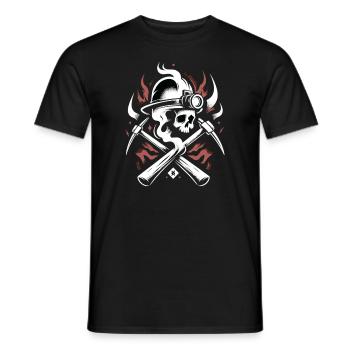 Cowboy Barn Bull Rider Rodeo Country Western - Männer T-Shirt - Schwarz - Vorne - AI Model Male 178 light (178cm)