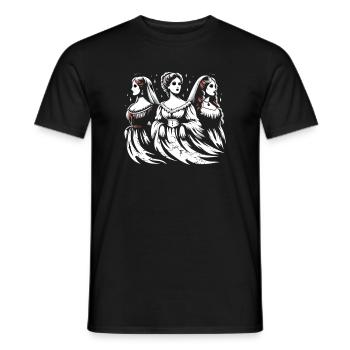 Horror Movie Marathon Survivor Scary Movies True - Männer T-Shirt - Schwarz - Vorne - AI Model Male 178 light (178cm)