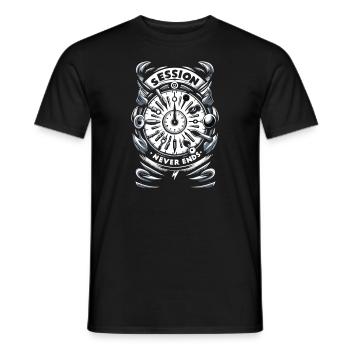 Psychological Horror psychiatric suspense - Men's T-Shirt - black - Front - AI Model Male 178 light (178cm)