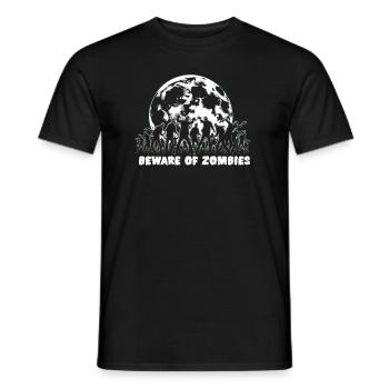 Horrorfilm-fan Zombie-horror Klassischer - Männer T-Shirt - Schwarz - Vorne - AI Model Male 178 light (178cm)
