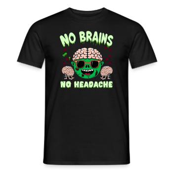 Horrorfilm-fan Zombie-horror Klassischer - Männer T-Shirt - Schwarz - Vorne - AI Model Male 178 light (178cm)