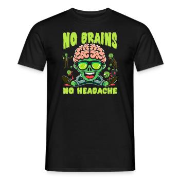 Horrorfilm-fan Zombie-horror Klassischer - Männer T-Shirt - Schwarz - Vorne - AI Model Male 178 light (178cm)