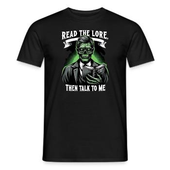 Fan de films d’horreur Zombie Horror Classic - T-shirt homme - noir - Devant - AI Model Male 178 light (178cm)