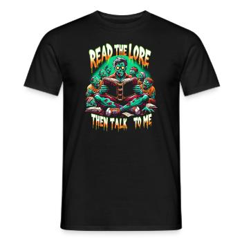 Horrorfilm-fan Zombie-horror Klassischer - Männer T-Shirt - Schwarz - Vorne - AI Model Male 178 light (178cm)