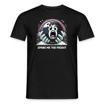 Funny bowling team bowler strike bowling club - Men's T-Shirt - black - Front - AI Model Male 178 light (178cm)